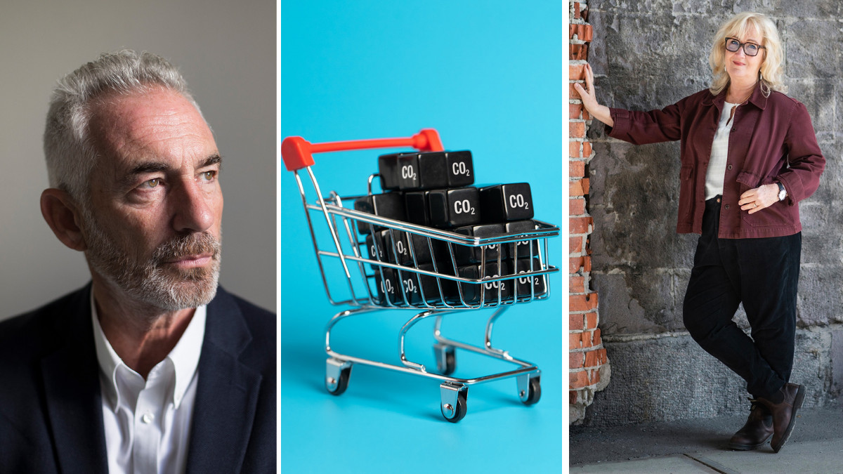 Hemsida bildförslag Tim Jackson, en kundvagn och Erika Bjerström